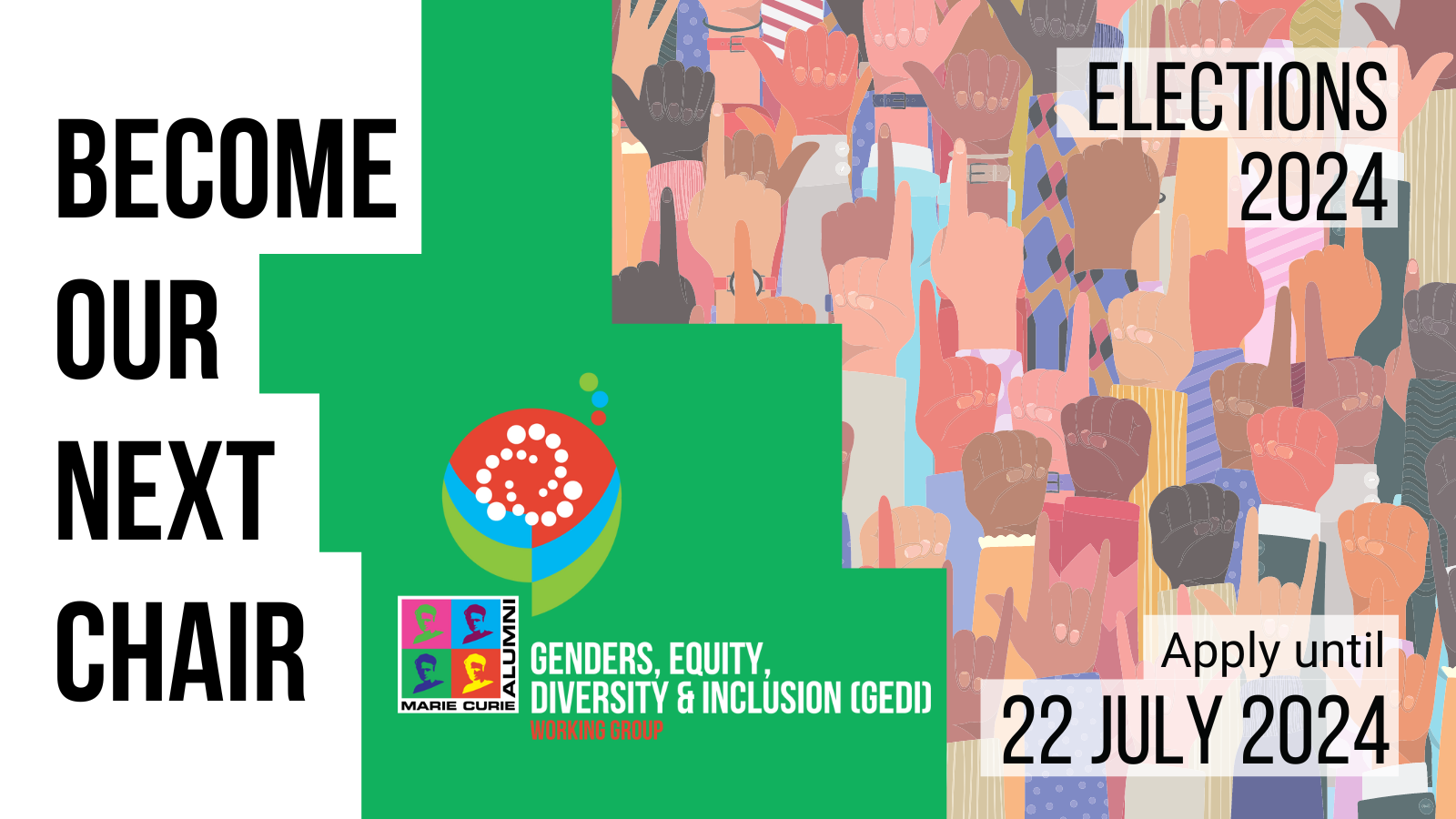 banner for the chapter elections