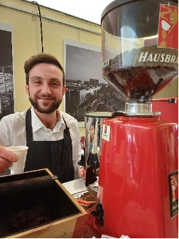 You know you are at a conference in Italy, when coffee looks like this — exceptionally good. (Credit: Eliška Koňaříková)