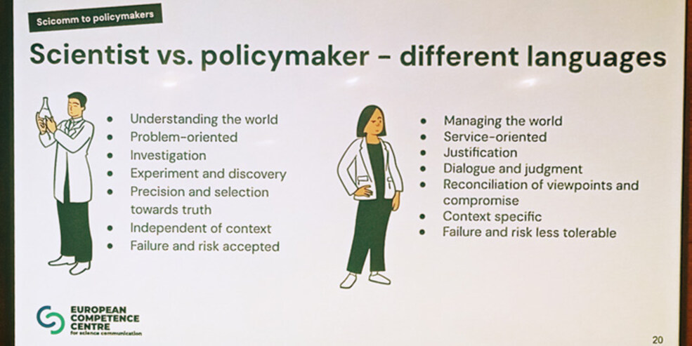 Adjusting the language to the audience is key