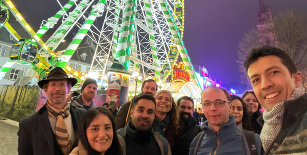 Workshop attendees enjoying the Herbstmesse in Basel