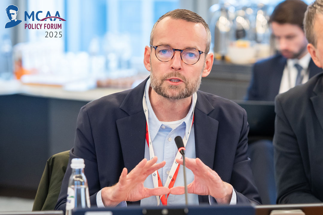 Minister Counsellor for R&I from the Permanent Representation of Denmark to the EU, Jimmy Bruun Felthaus, during his speech
