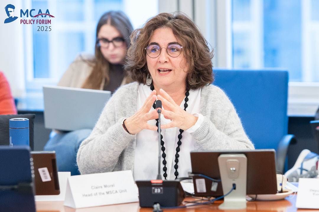 Head of the MSCA Unit, Claire Morel, from the Directorate-General for Education, Youth, Sport and Culture, European Commission, commenting on the impact report