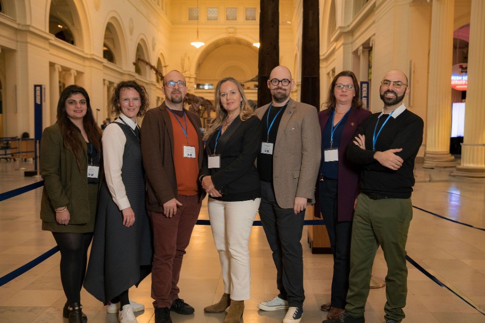 Members of the previous MCAA North America Chapter Board, along with the MCAA Chair, at the first in-person MCAA North America Meeting in Chicago in 2025