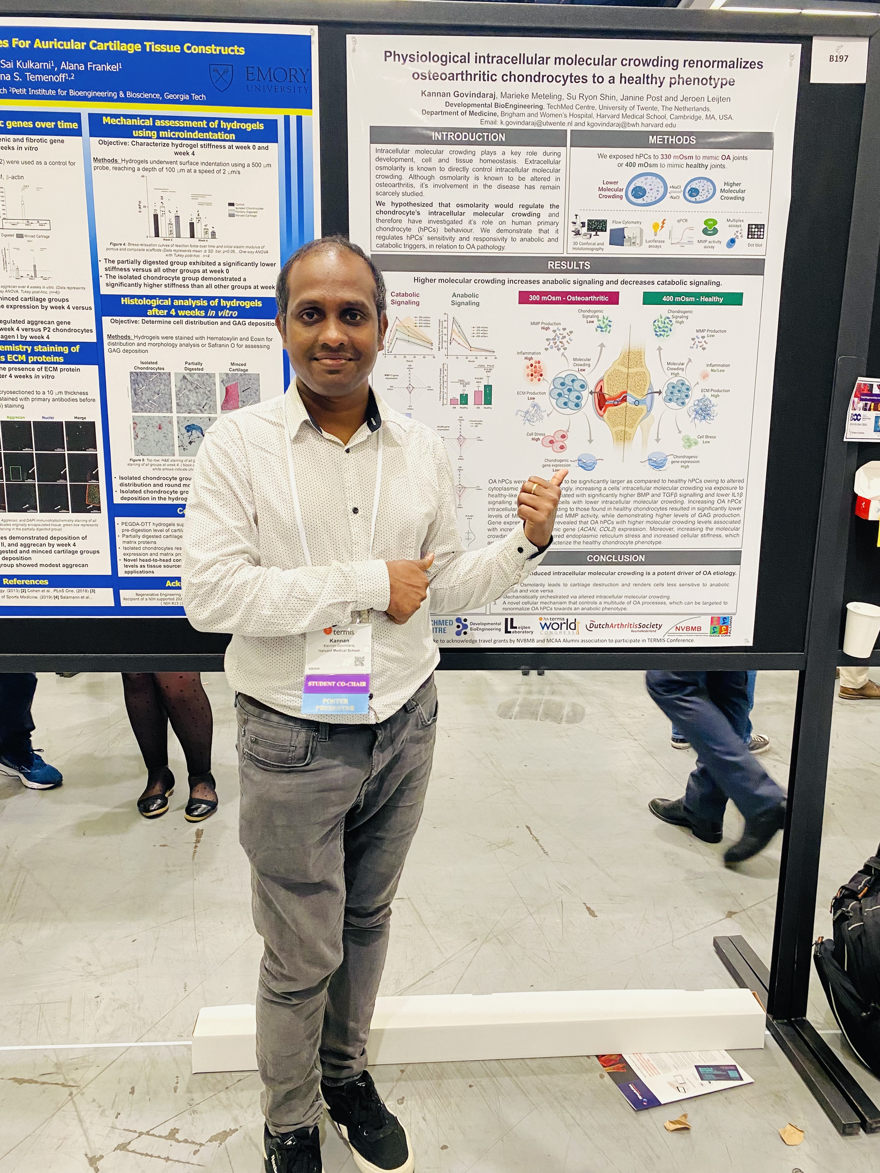 Poster presentation at the TERMIS 2024 international conference, during my stay at Harvard.