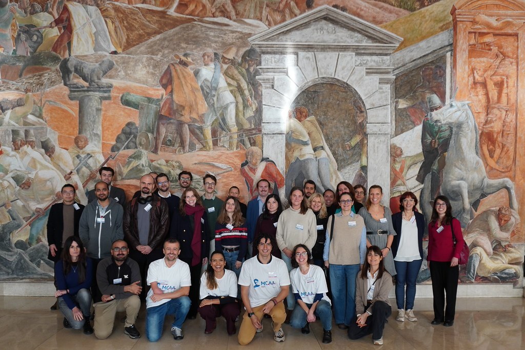 MCAA Italy Chapter members during a grant writing and networking session at the University of Padova, Italy.