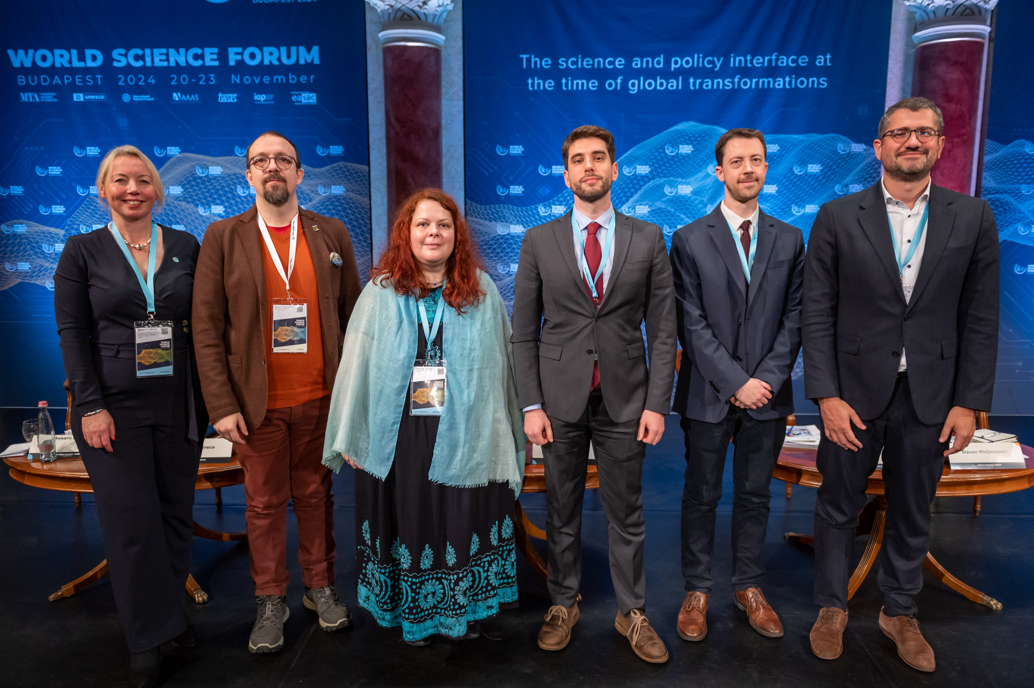 Speakers of the World Science Forum 2024 side event titled “How to make academic careers attractive and sustainable"
