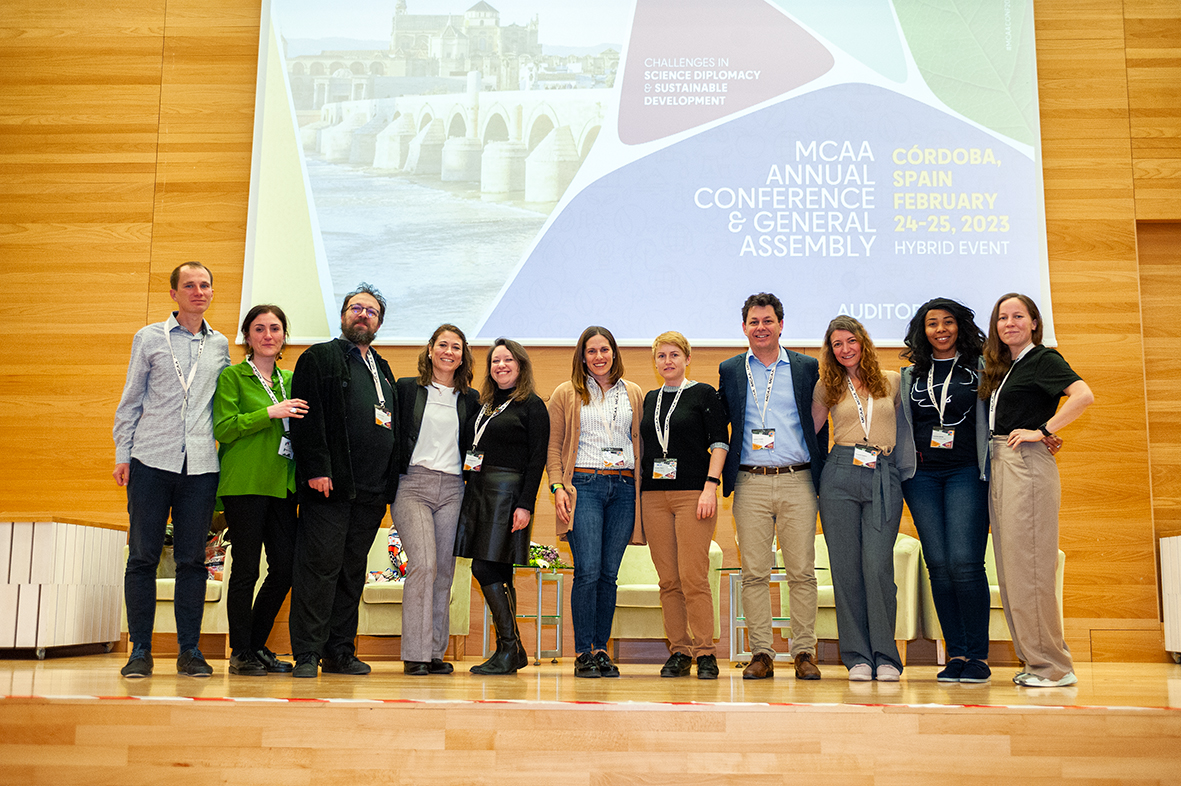 MCAA Board at the AC&GA 2023 closing ceremony in Cordoba (Spain)