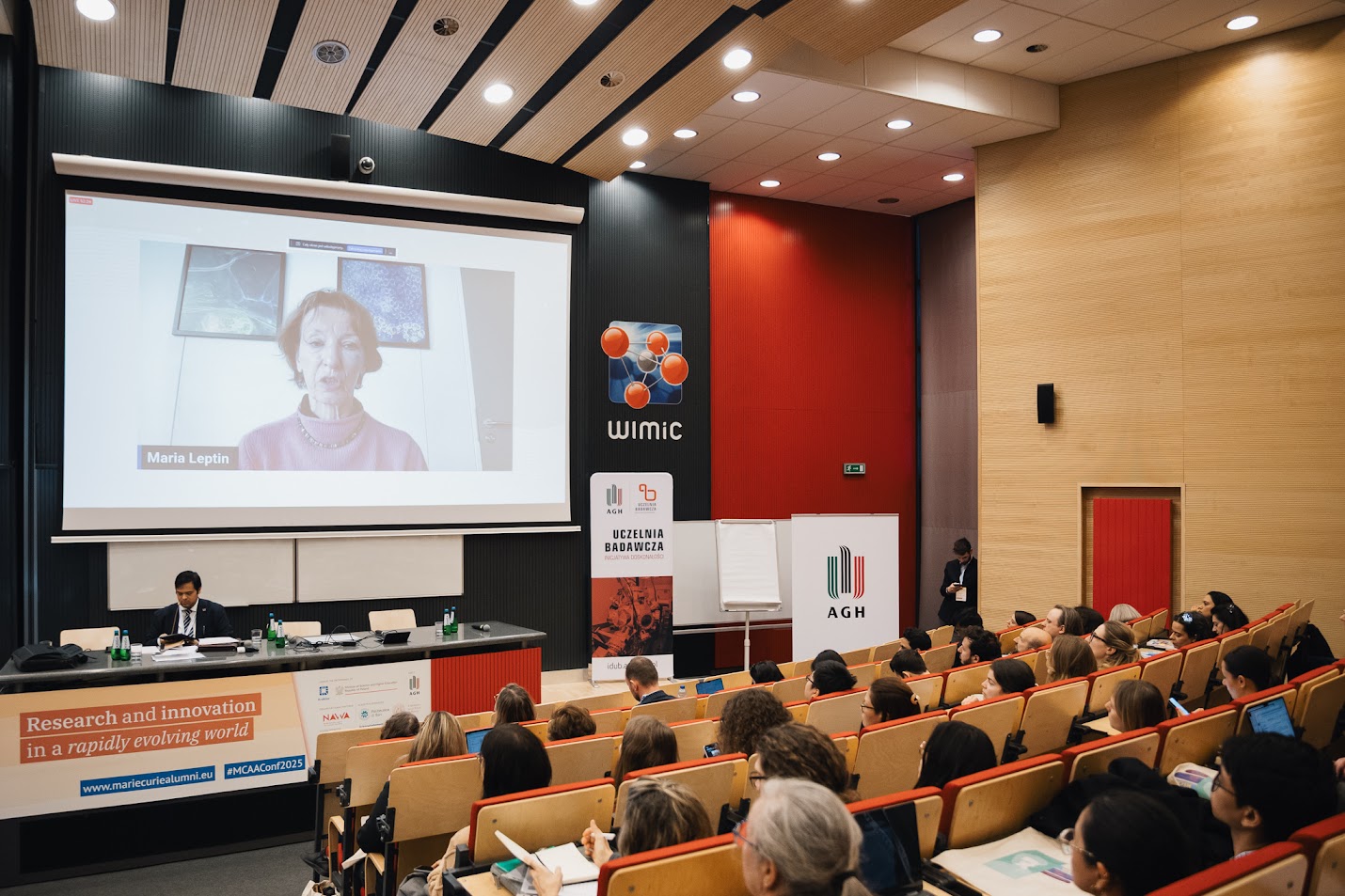 Maria Leptin, President of the ERC, during her welcoming speech