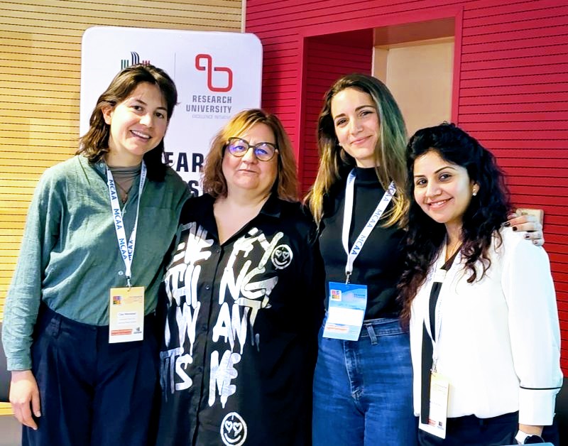 Satellite event speakers from left: Cléa Montanari, Bogna Gawrońska-Nowak, Mireia Ros and Pooja Khurana