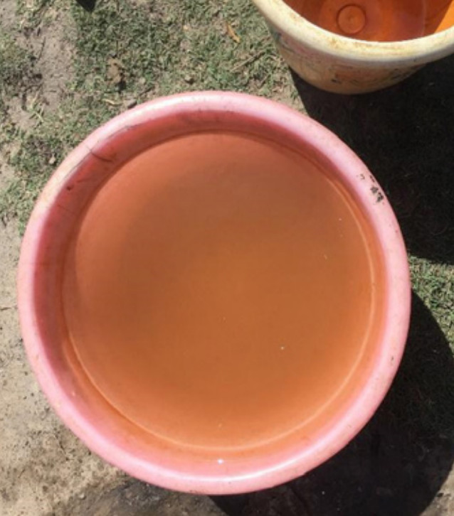 Iron-contaminated groundwater in an Indian coal mining area.
