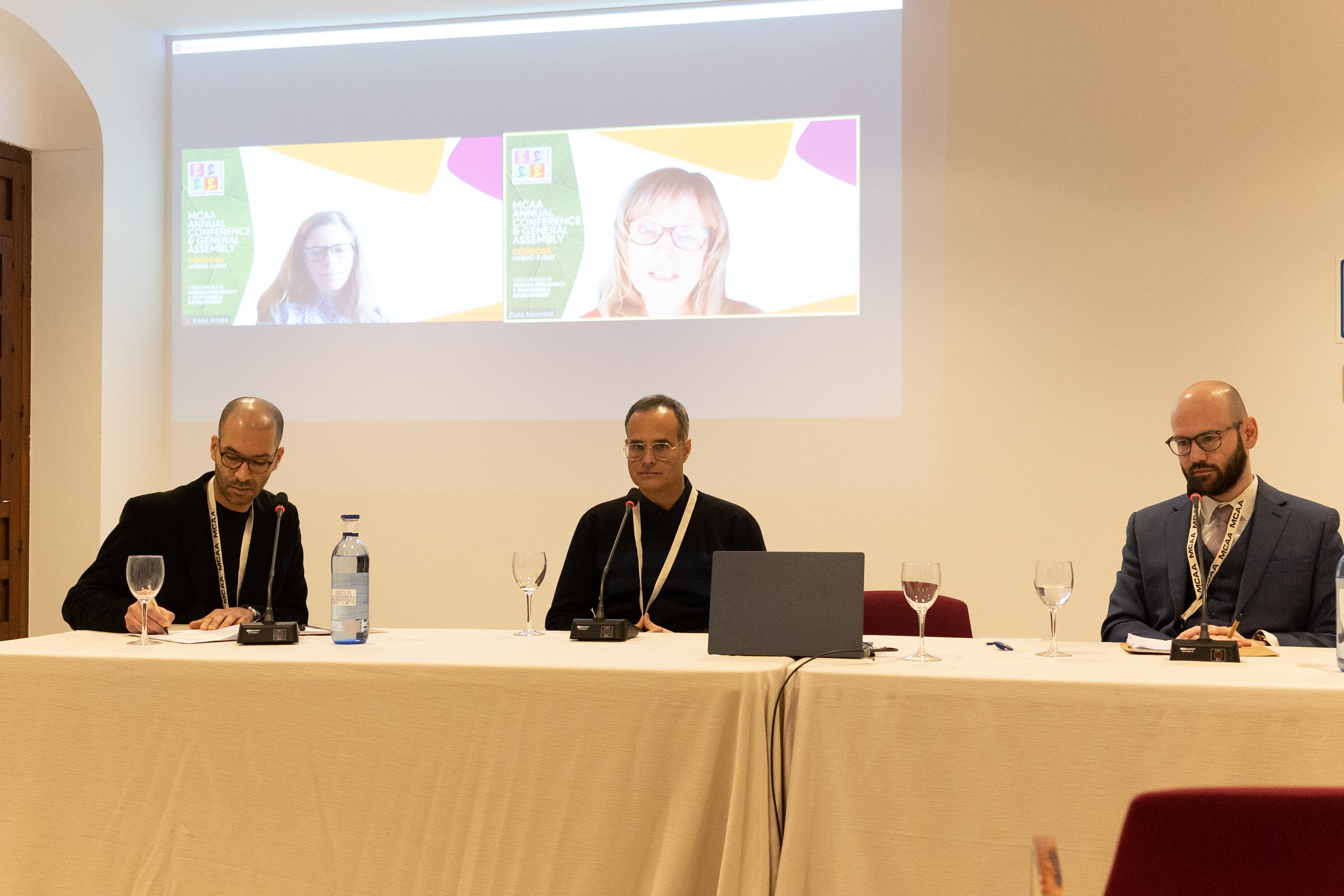 Chair and members of the panel PS4: Irène Arrata and Zlatuše Novotná (online), Hakim Ferria, Eitan Segev, Nik Claesen