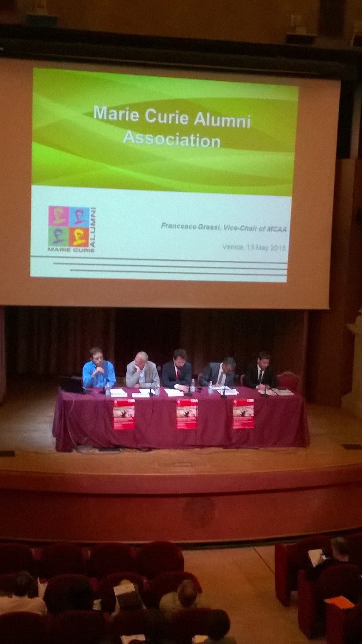 MCAA-NI activity at University of Venice, Dr. Francesco Grassi giving overview of MCAA