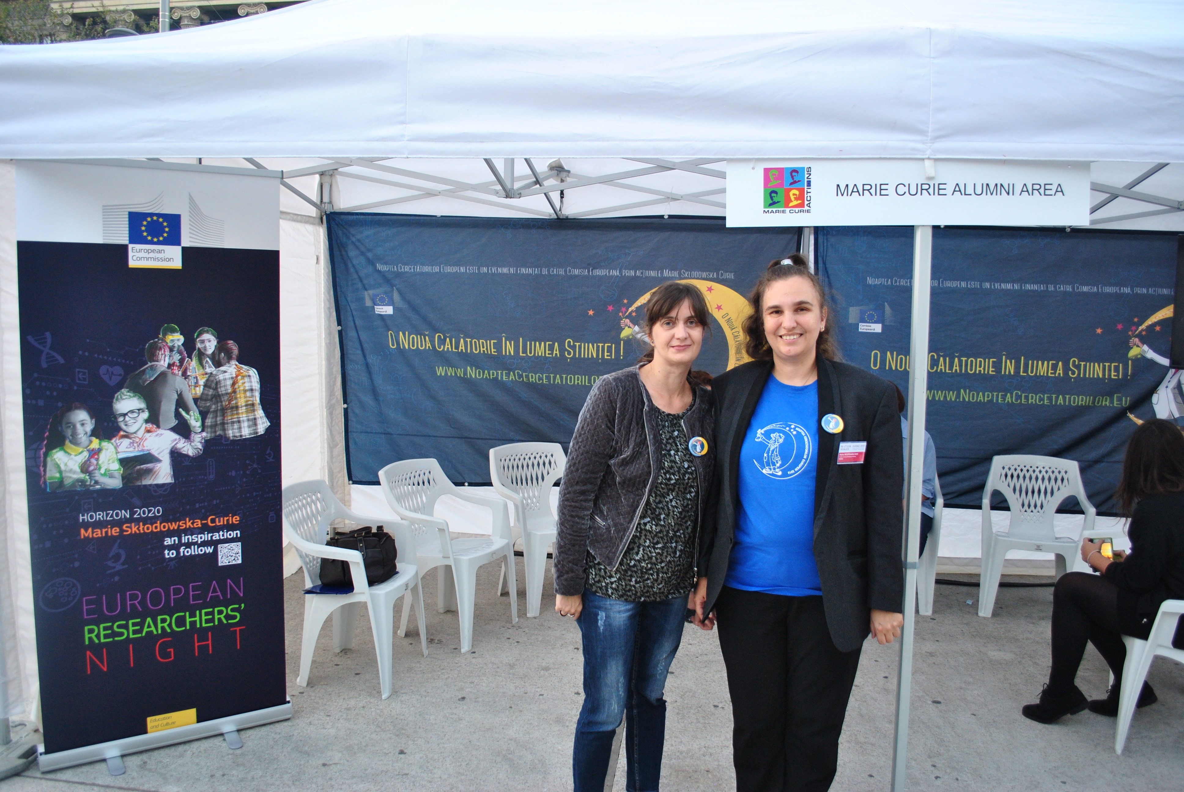 Marie Curie alumni at ResearcherNight Bucharest
