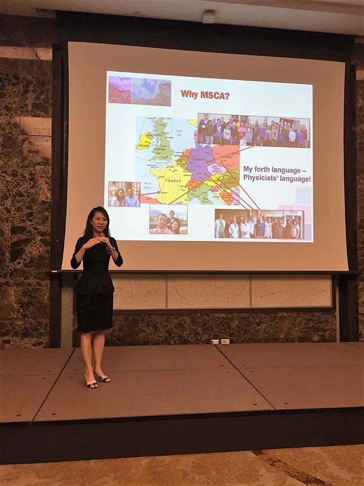 Dr. Patchanita Thamyongkit, Chulalongkorn University shared her MSCA experience Bangkok November Bangkok Thailand