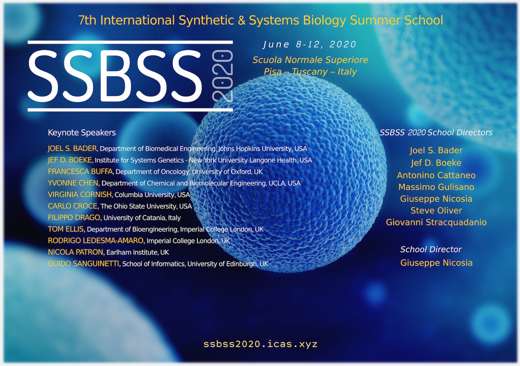 7th Synthetic and Systems Biology Summer School (SSBSS) | Marie Curie