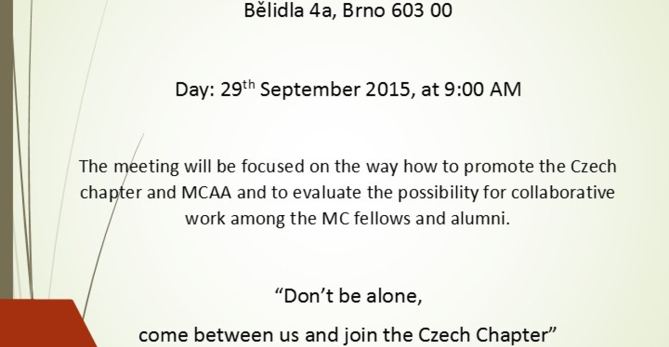 Czech Chapter Start-Up Meeting