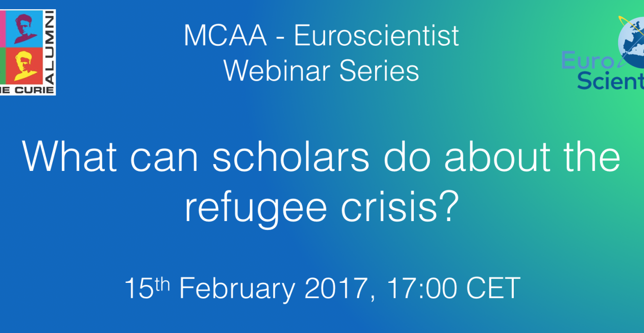 What can scholars do about the refugee crisis?