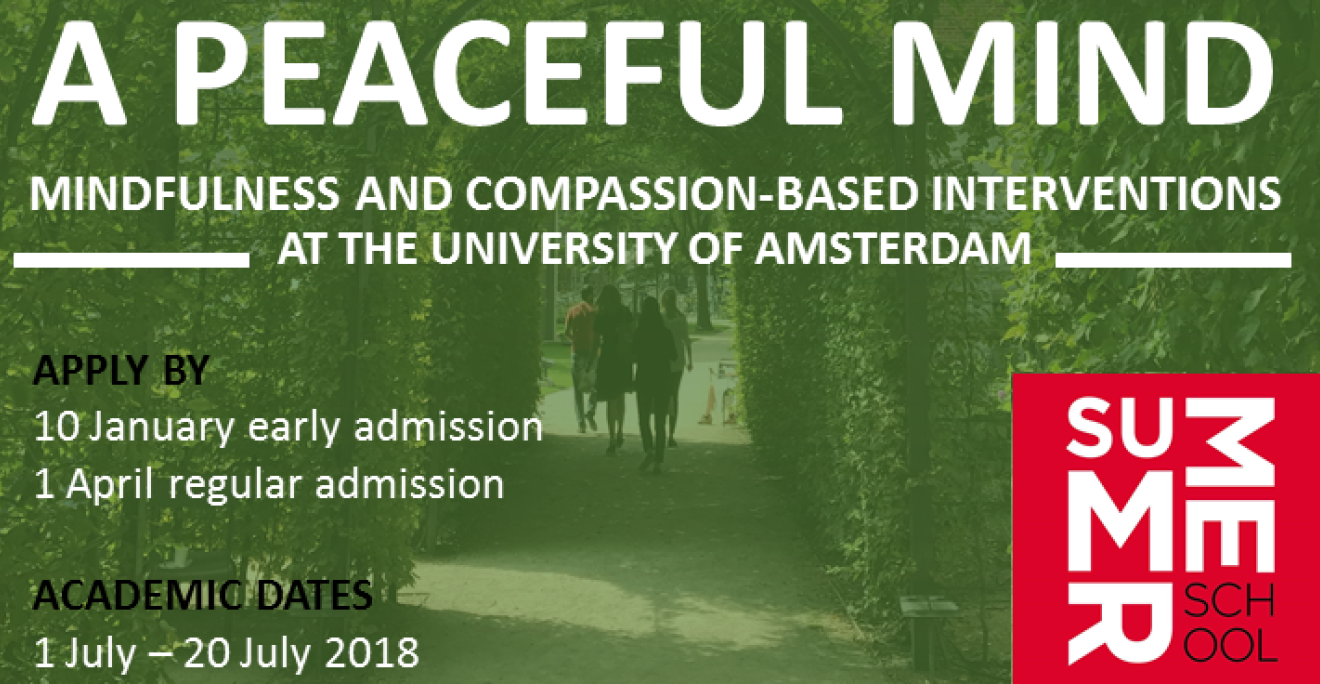 A Peaceful Mind Summer School at University of Amsterdam