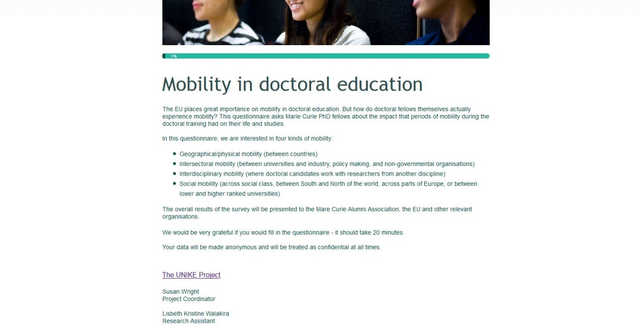 UNIKE Mobility Questionnaire