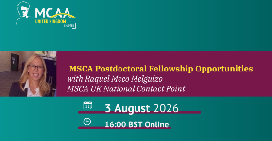 Banner of the Webinar on MSCA PF